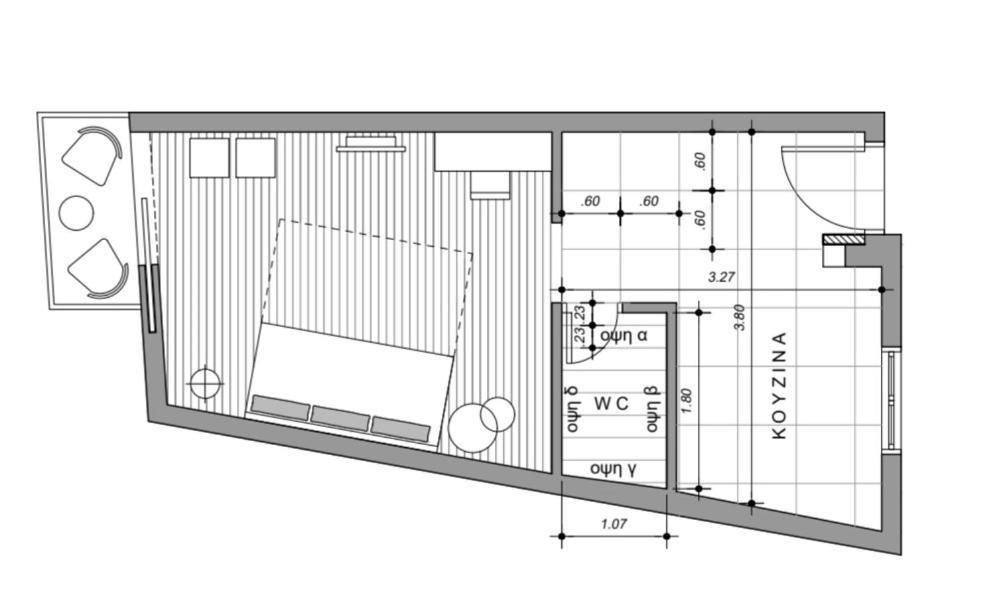 Cozy, Sunbathed, 30M2 Apartment Athene Buitenkant foto